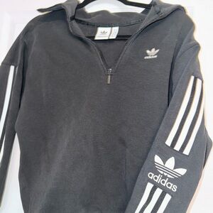 Adidas Gray Quarter-Zip Pullover